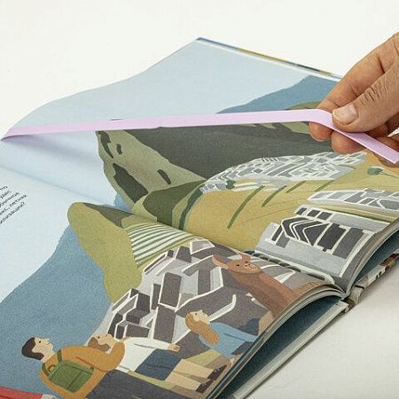 Закладки для книг САМОКЛЕЯЩИЕСЯ, КОМПЛЕКТ 6 шт., лавандовый, ДПС, 2921-131 