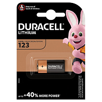 Батарейка Duracell CR123 3V литиевая, 1BL