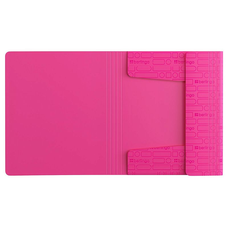 Папка для тетрадей на резинке Berlingo "Your Way" А5+, 600мкм, розовый неон 