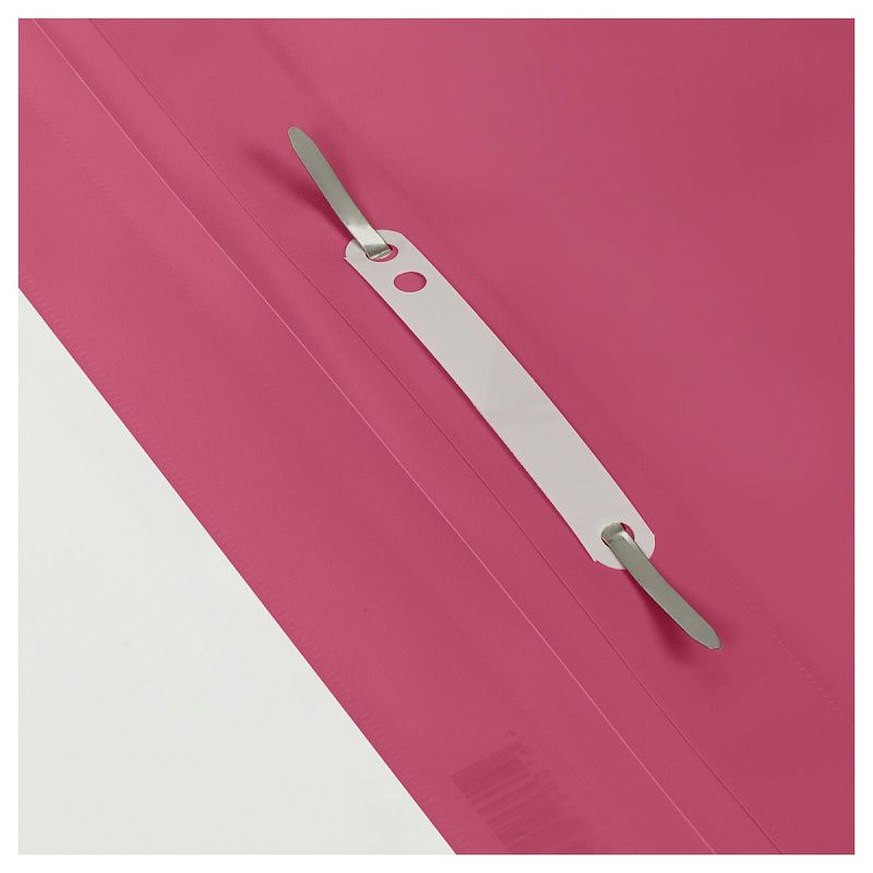 Папка-скоросшиватель пластик. СТАММ А4, 180мкм, розовая с прозр. верхом 