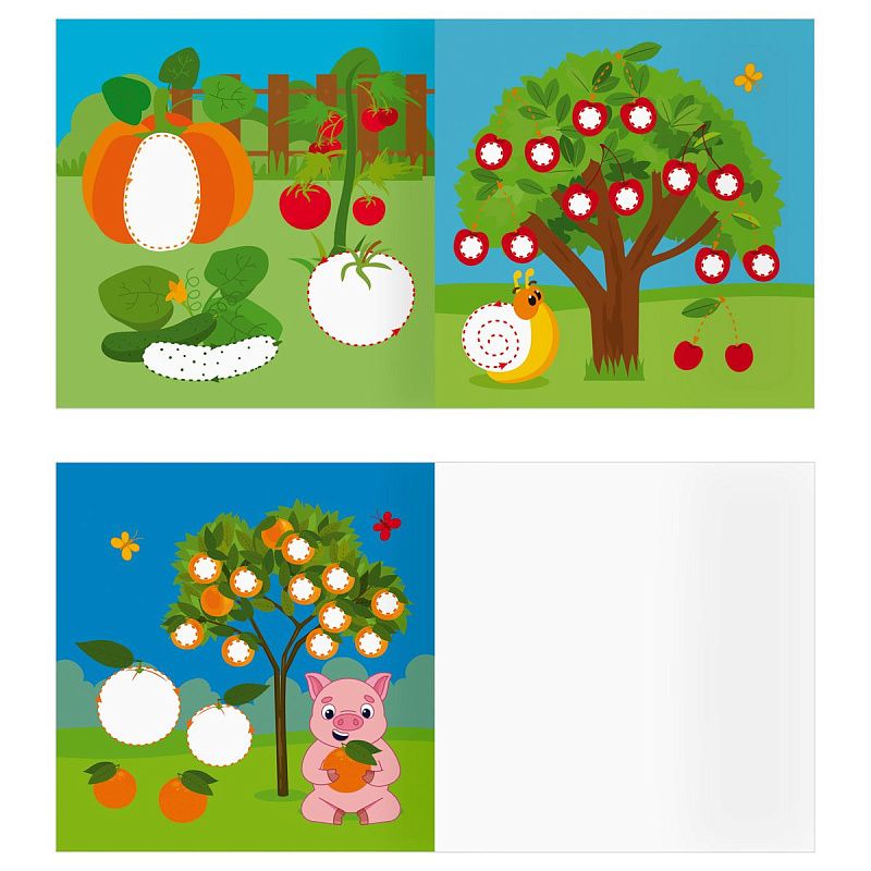 Раскраска пальчиковая с цв. фоном 190*190, 8 стр., ТРИ СОВЫ "Рисуем пальчиками. Выпуск №1"