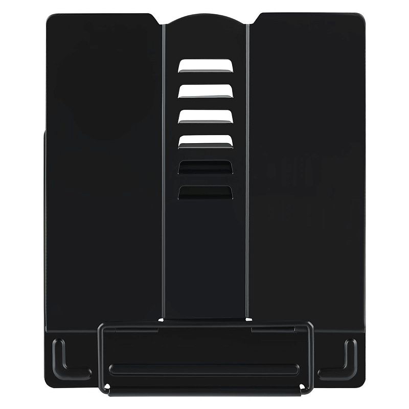 Подставка для книг СТАММ, металлическая, мини-формат, регулируемый угол наклона, черная 