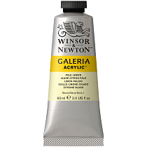 Краска акриловая художественная Winsor&Newton "Galeria", 60мл, туба, бледный лимон