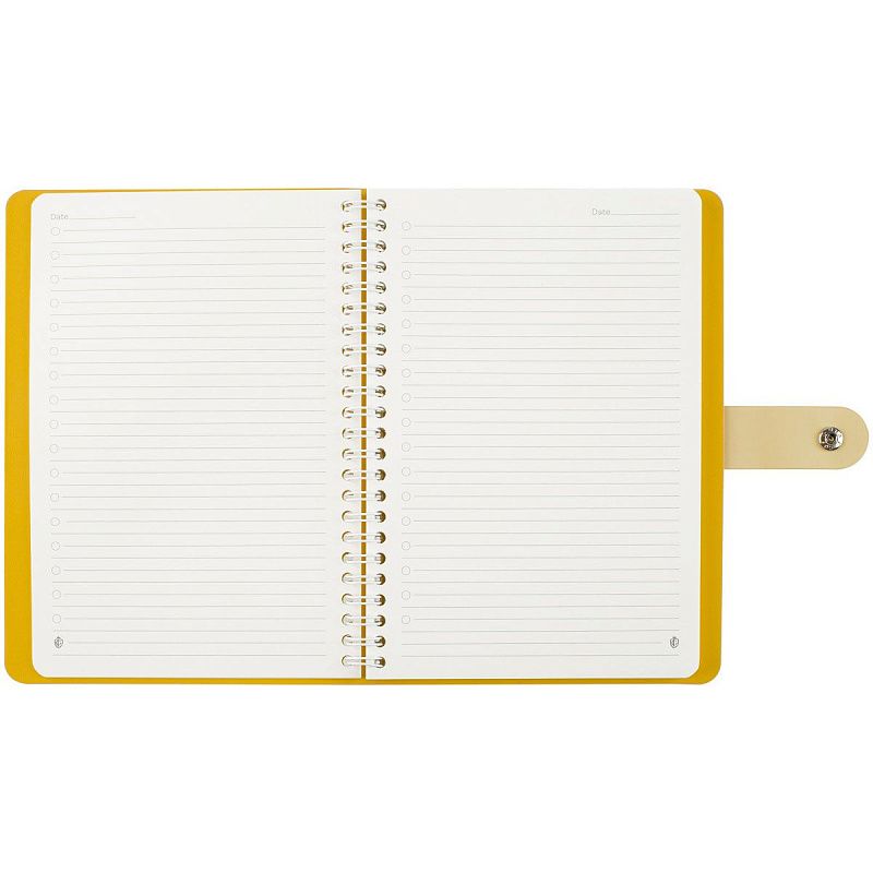 Записная книжка А5 96л. ЛАЙТ, кожзам, скрытый гребень, Greenwich Line "Pastel. Yellow", блок в линию