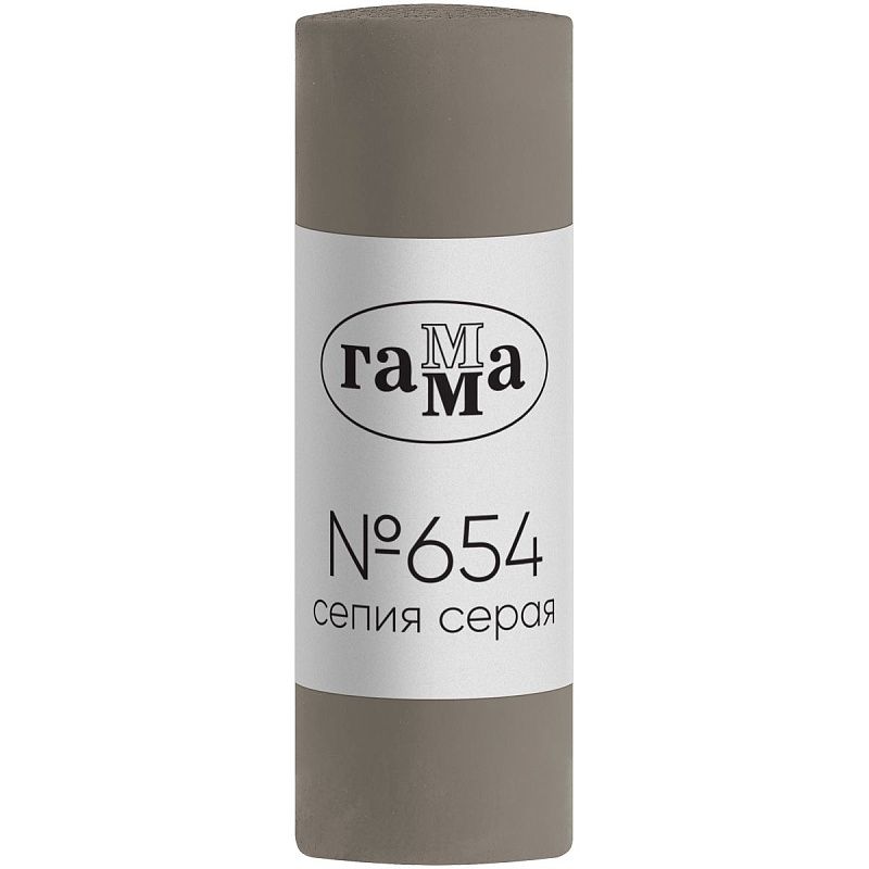 Пастель художественная Гамма, сепия серая №654, штучная, картон. упаковка