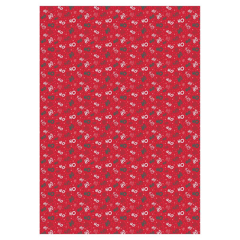 Упаковочная бумага глянц. 70*100см, MESHU "Marry Christmas", 80 г/м2, ассорти, 4 дизайна