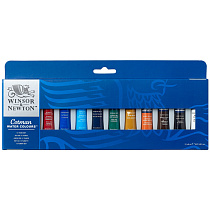 Акварель художественная Winsor&Newton "Cotman" для начинающих, 12цв., 8мл, туба, картонная коробка