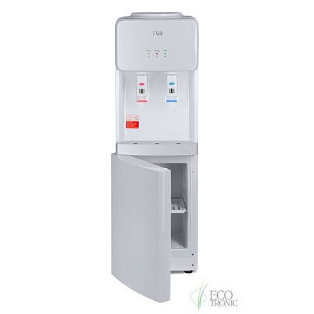 Кулер для воды ECOTRONIC J21-LCE напольный, НАГРЕВ/ОХЛАЖДЕНИЕ ЭЛЕКТРОННОЕ, шкаф, 2 крана белый 12562