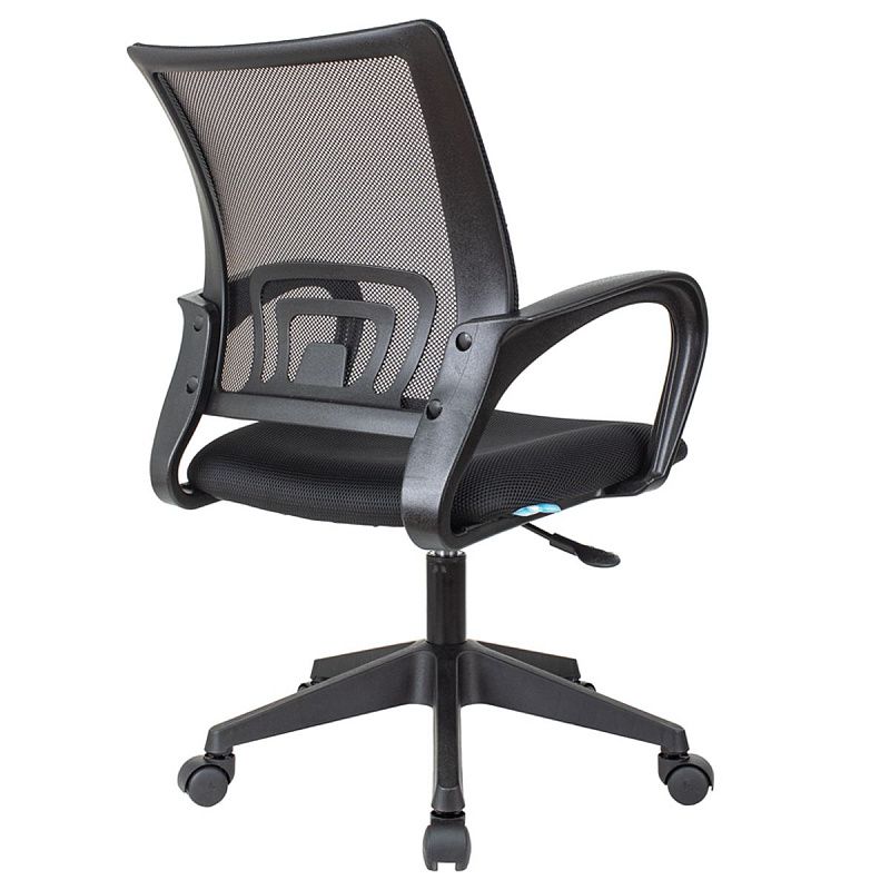 Кресло оператора Helmi HL-M95 R (695) "Airy", спинка сетка черная/сиденье ткань TW черная, пиастра