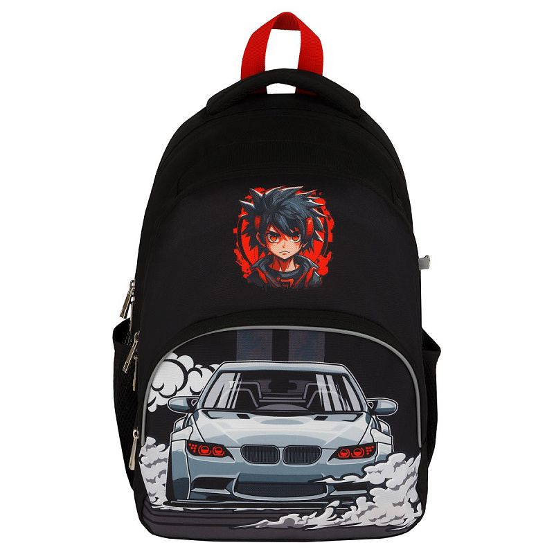 Рюкзак ArtSpace School "Race", 40*28*18см, 2 отделения, 3 кармана, уплотн. спинка 