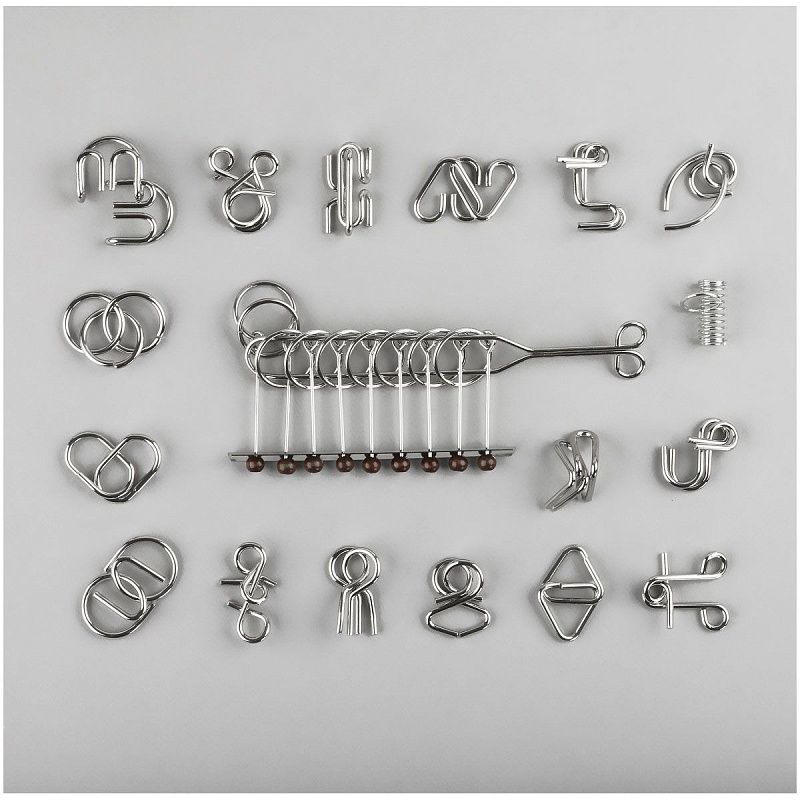 Набор металлических головоломок ТРИ СОВЫ, 18шт., картонная коробка 