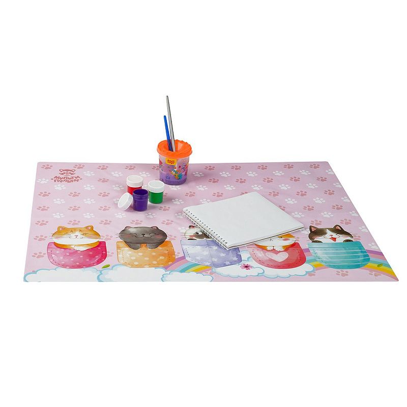 Клеенка для уроков труда Мульти-Пульти "Котики", 50*70см, ПВХ