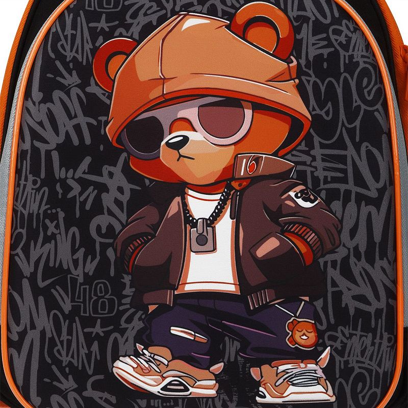 Ранец ArtSpace School Friend Light "Bear" 35*29*12см, 2 отделения, 2 кармана, анатомическая спинка 