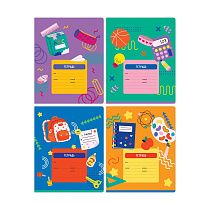 Тетрадь 24л., линия BG "Bright school", выб. лак, 70г/м2