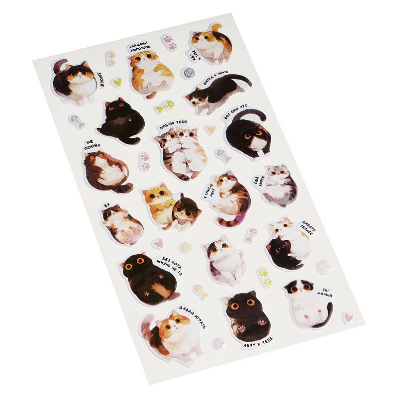 Наклейки объемные MESHU "Sweet pie", 10*23см, инд. уп., европодвес