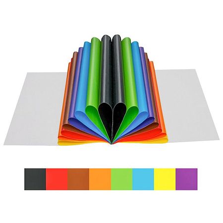 Цветная бумага мелованная А4, ArtSpace, двустор., 16л., 8цв., "Слон"
