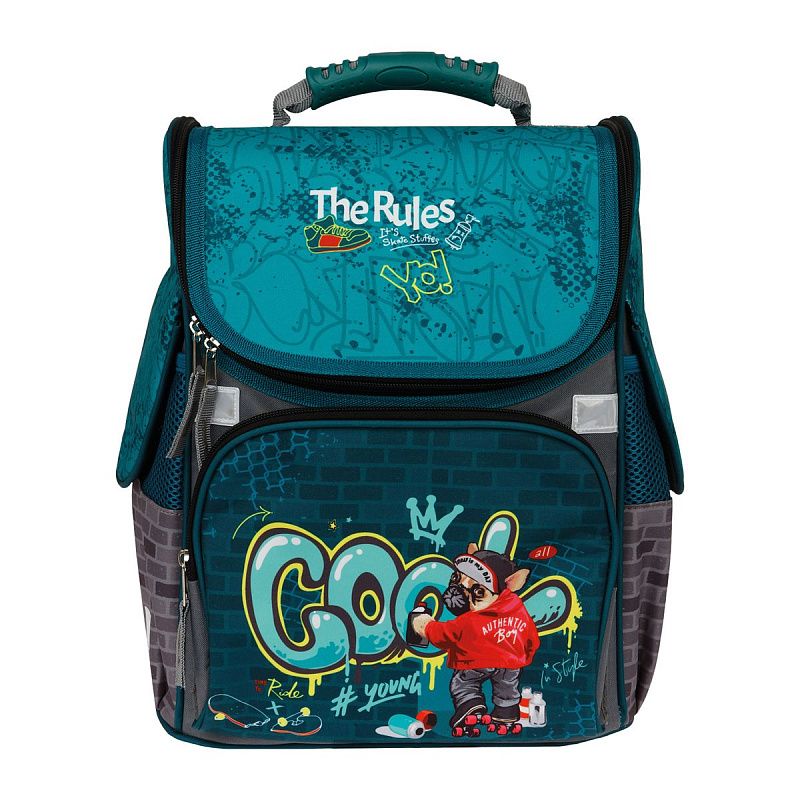 Ранец ArtSpace Junior "Cool" 37*28*21см, 1 отделение, 3 кармана, анатомическая спинка 