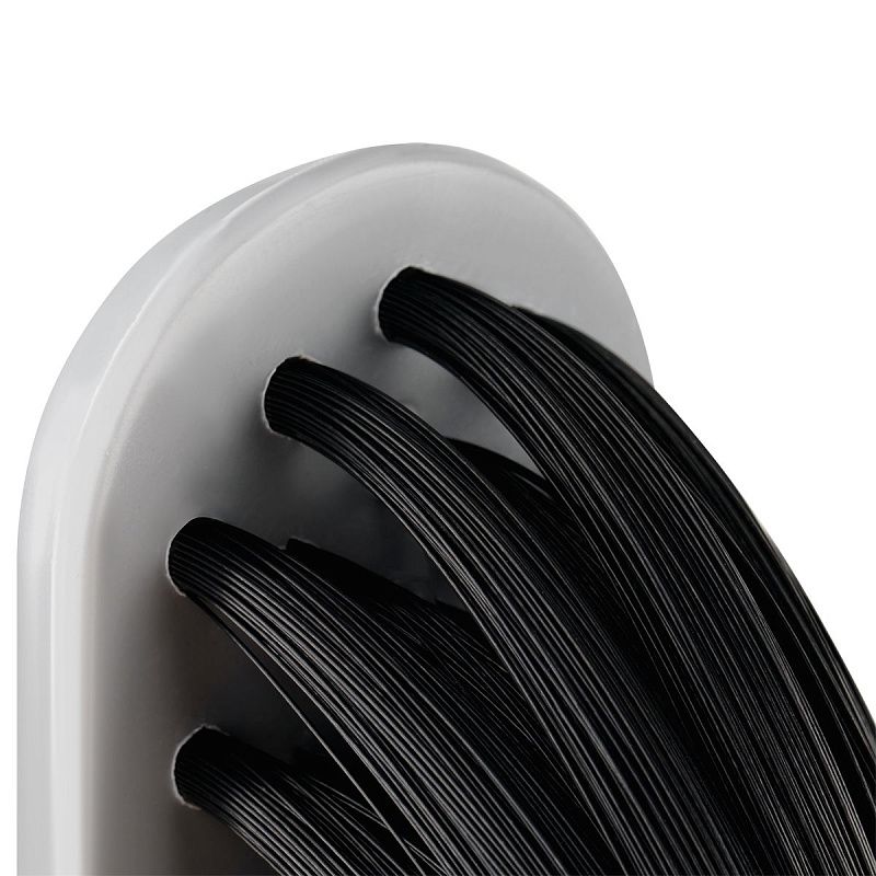 Комплект для уборки OfficeClean щетка-сметка и совок, с резиновой кромкой, ширина 24 см, пластик, серый