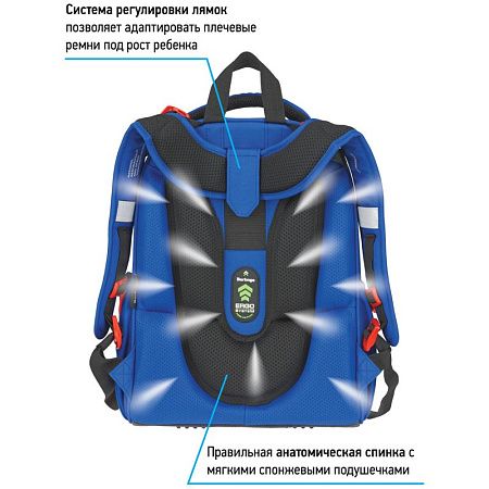 Ранец Berlingo Expert "Ad Astra" 37*28*16см, 2 отделения, 2 кармана, анатомическая спинка 