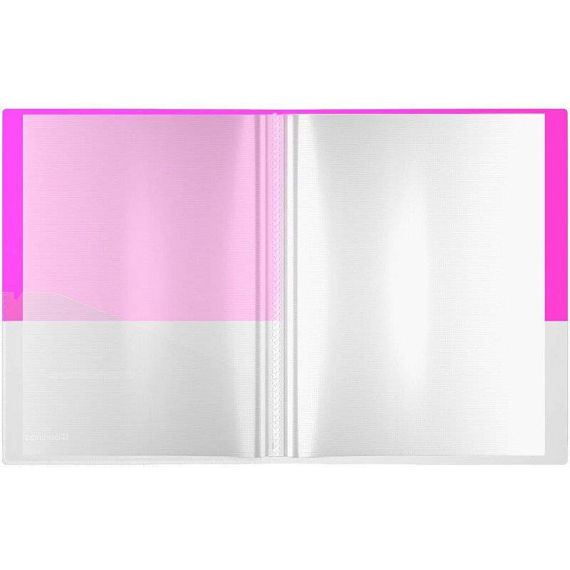 Папка с 40 вкладышами Berlingo "Semicolor" А4, 24мм, 700мкм, с внутр. карманом, розовая, софт-тач 