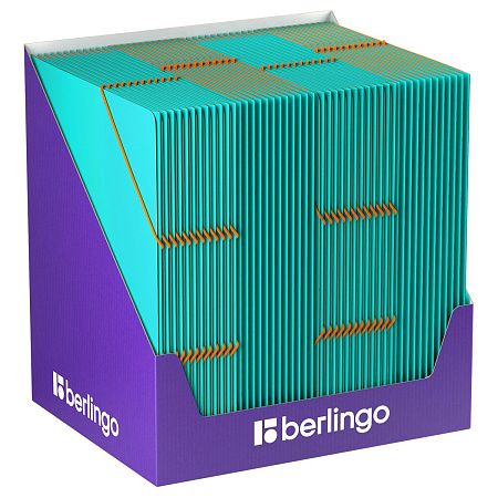 Папка на резинке Berlingo "Soft Touch Pro" А4, пластик, 600мкм, бирюзовая, внутр. оранжевая, софт-тач 