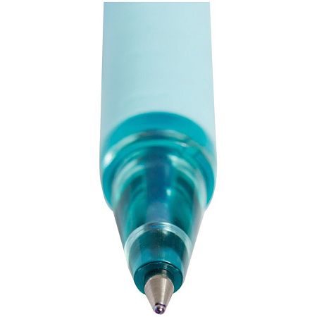 Ручка шариковая Uni "Jetstream SX-101-07FL" синяя, 0,7мм, грип, бирюзовый корпус 