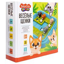 Игра настольная BabyToys "Веселые щенки", картонная коробка