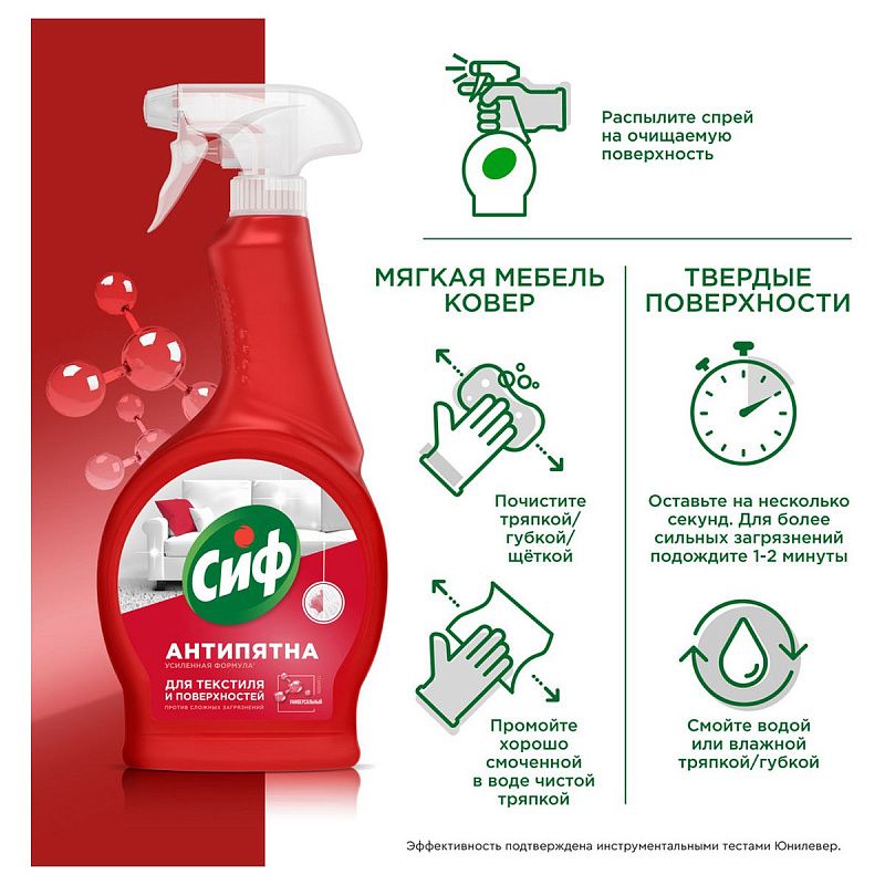 Средство чистящее Cif, спрей "Универсальный. Ультра быстрый", 500мл 