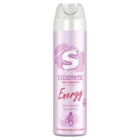 Дезодорант-антиперспирант женский 145 мл, S’COSMETIC "Energy", СИБИАР, 5-05.01.025.15 
