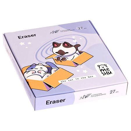 Ластик MESHU "Meow-bag", фигурный, термопластичная резина, 40*30*13мм 