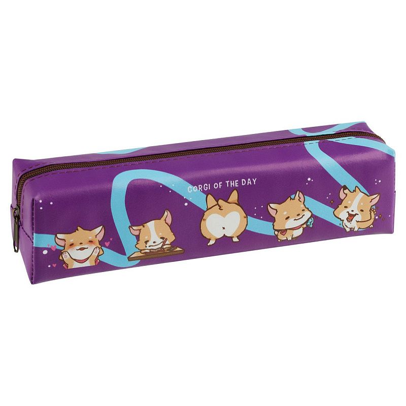Пенал мягкий 200*55*40 MESHU "Corgi", искусственная кожа 