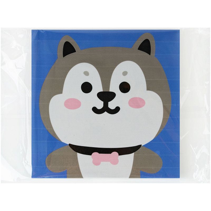 Аппликация помпонами ТРИ СОВЫ "Хаски", 20*20см на подрамнике, картонная коробка