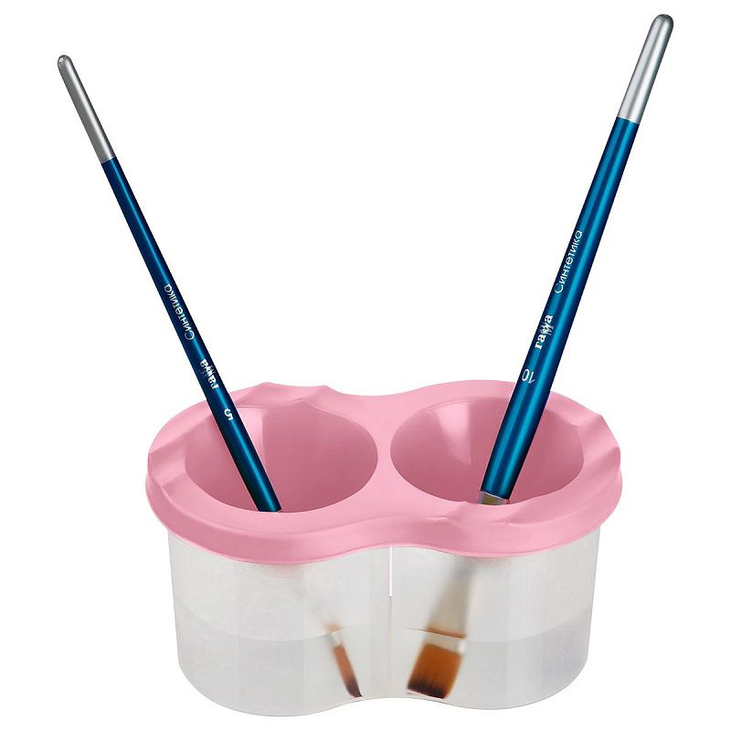 Стакан-непроливайка двойной Гамма, пастельный розовый