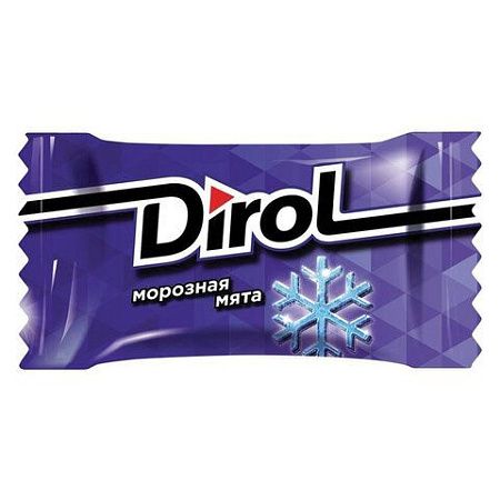 Жевательная резинка DIROL "Морозная мята", 50 мини-упаковок по 2 подушечки, 272 г, 9001397