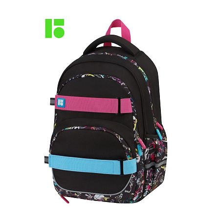 Рюкзак Berlingo Free Spirit "Fusion", 41*28*17см, 2 отделения, 3 кармана, уплотненная спинка 