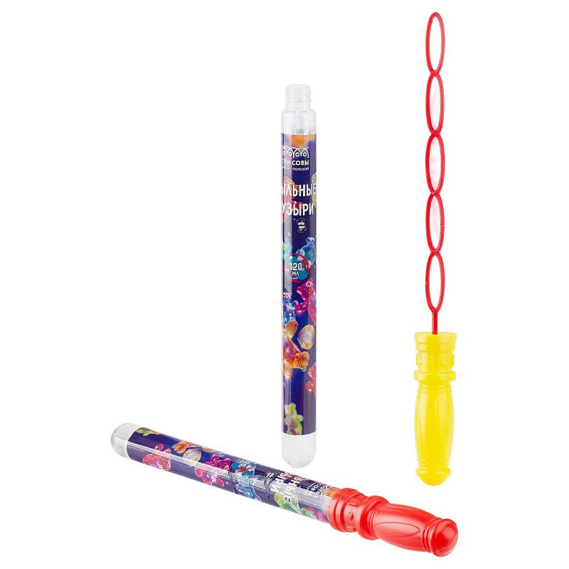 Мыльные пузыри ТРИ СОВЫ "Мишки", 120мл, ассорти