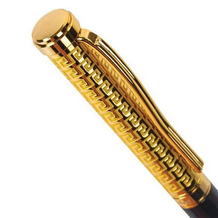 Ручка подарочная шариковая GALANT "Empire Gold", корпус черный с золотистым, золотистые детали, пишущий узел 0,7 мм, синяя, 140960 