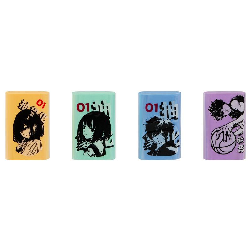 Ластик MESHU "Anime", термопластичная резина, 37*24*11мм 