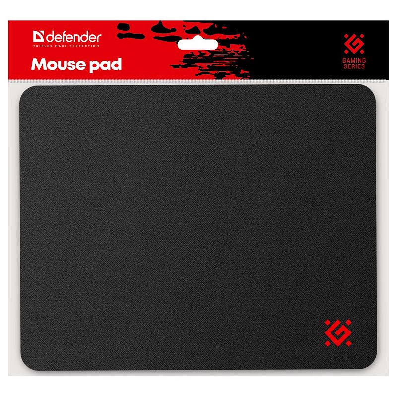 Коврик для мыши Defender Black 250*200*3мм, ткань+резина