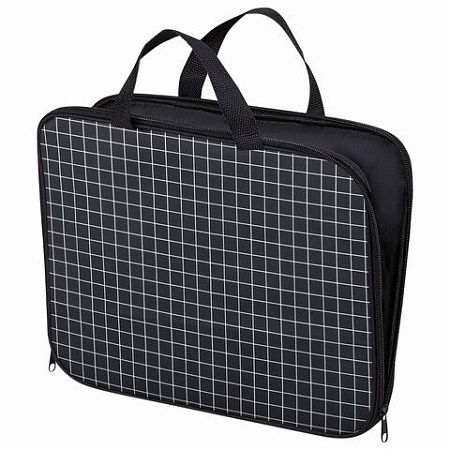 Папка на молнии с ручками BRAUBERG А4, 1 отделение, полиэстер, 20 мм, "Checkered", 272173 