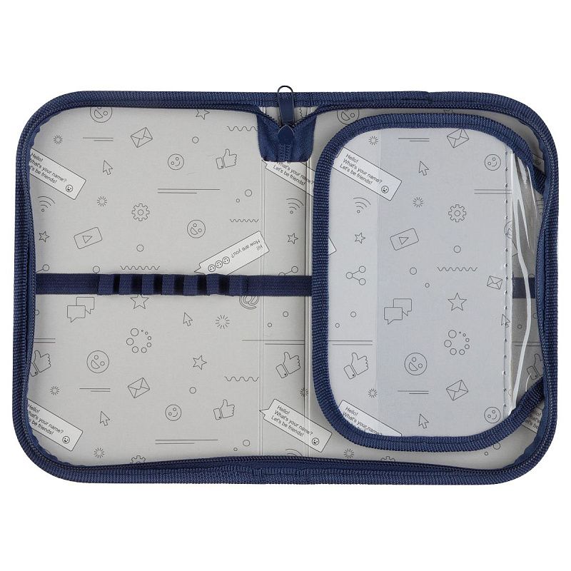 Пенал 1 отделение, 200*130 ArtSpace "Speed", доп. секция, ткань 