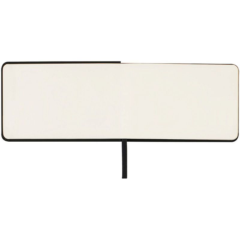 Скетчбук 80л., 140*90 Гамма "Студия", черный, твердая обложка, на резинке, слоновая кость, 140г/м2