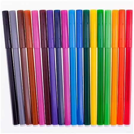Фломастеры Centropen "Пингвины", 18цв., смываемые, картон, европодвес
