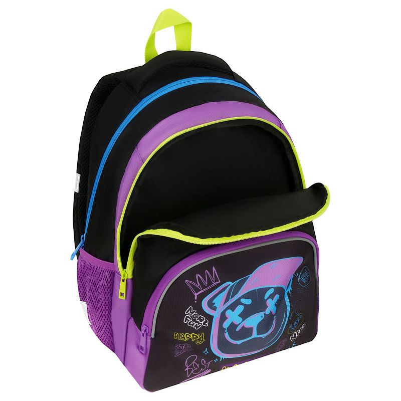 Рюкзак ArtSpace School "Fun", 40*28*18см, 2 отделения, 3 кармана, уплотн. спинка 