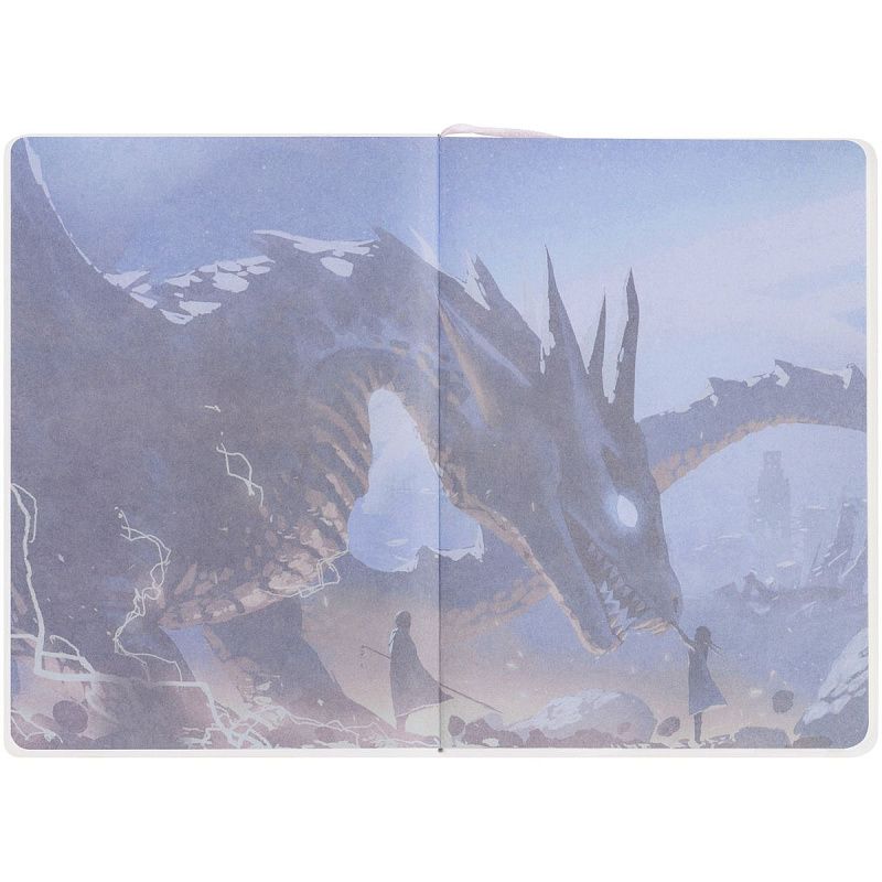 Записная книжка А6 80л. ЛАЙТ, кожзам, Greenwich Line "Touch the dragon", с резинкой, тиснение фольгой, блок в клетку