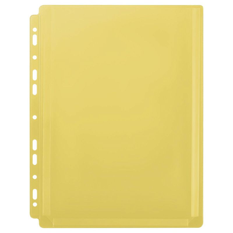 Папка-вкладыш с перфорацией OfficeSpace А4, ПВХ, 180мкм, расширяющаяся до 250л., цветная, ассорти 