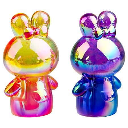 Точилка пластиковая MESHU "Cute rabbit", 1 отверстие, ассорти 