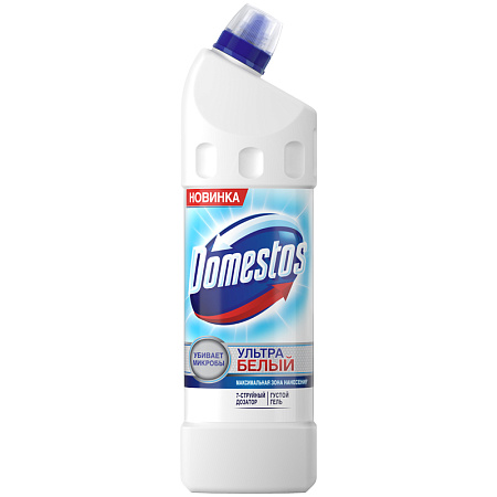 Средство для туалета Domestos "Ультра белый", гель, 1л 