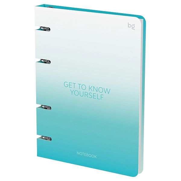 Тетрадь на кольцах А5, 120л., BG "Градиент", картон, матовая ламинация