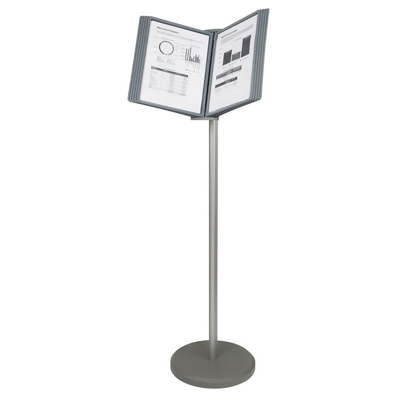 Демосистема напольная OfficeSpace с 10 серыми панелями